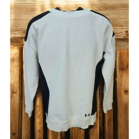 Under Armour Womens Oversized White XS Loose Fit Sweatshirt - Picture 1 of 9
